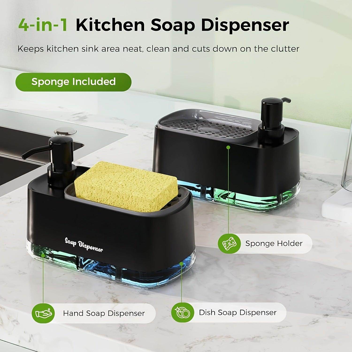 4-In-1 Deluxe Soap Dispenser Set - My Store