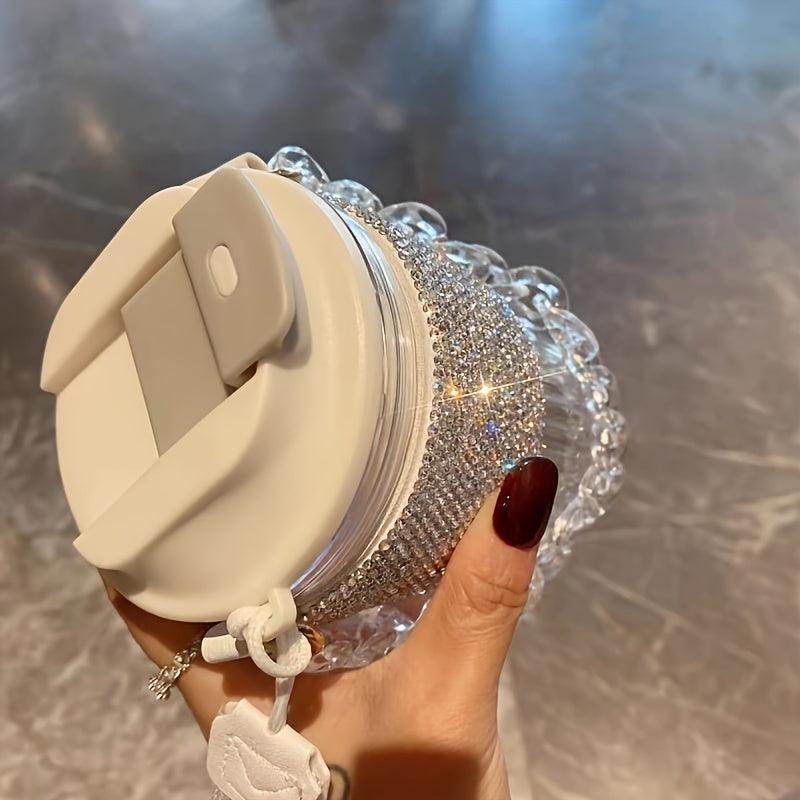 Sparkling Studded Travel Water Cup - Shiny - My Store