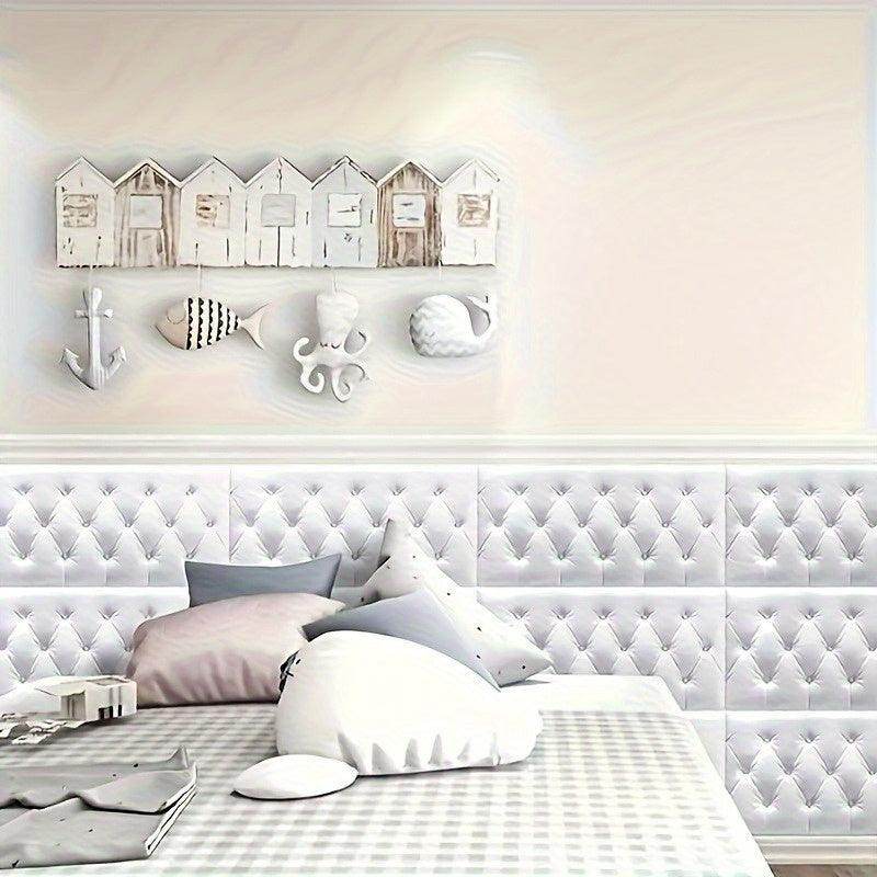 5pcs Modern 3D Self-adhesive Soft Wall Panels - My Store