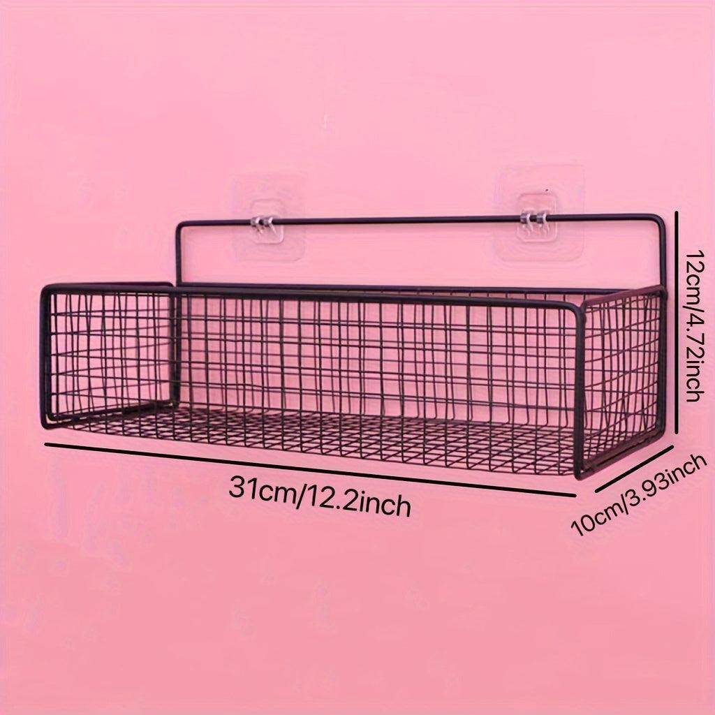 Wall-Mounted Bathroom Storage Rack with Golden Tubes - My Store