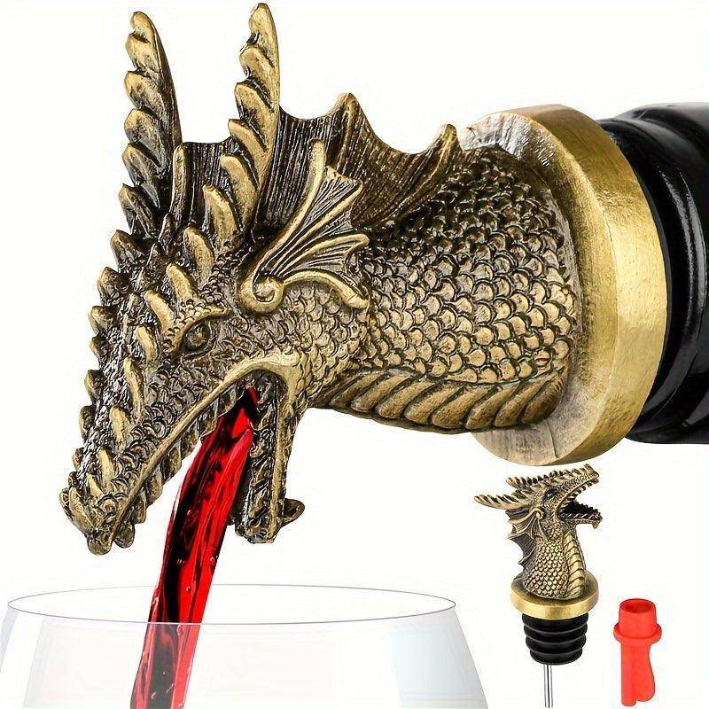Golden Dragon Head Wine Pourer - My Store