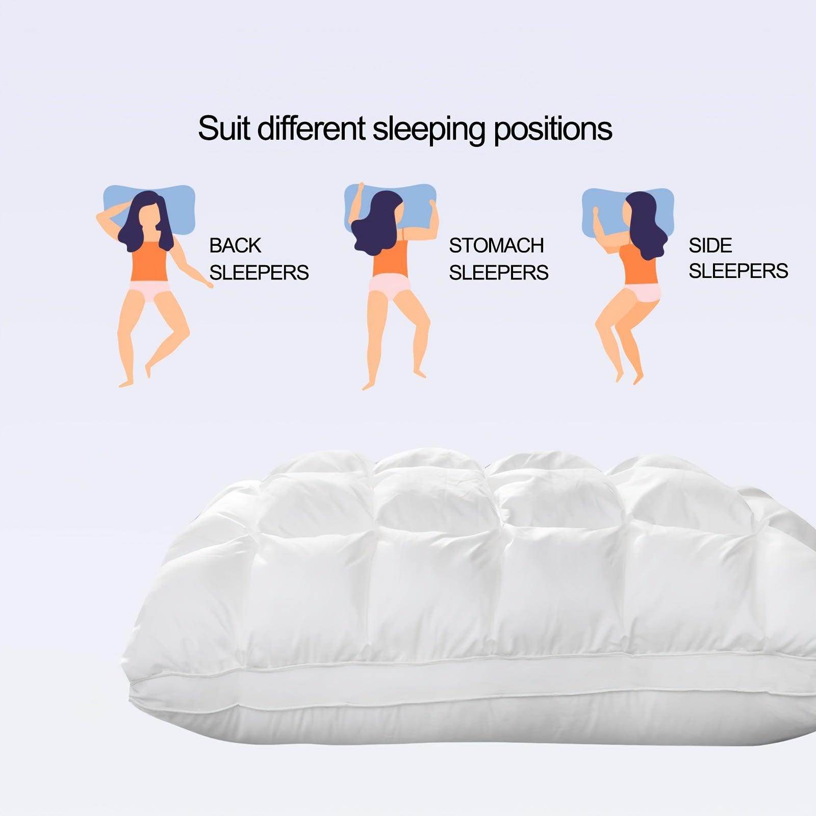 Luxury White Quilted Gel Pillow - My Store