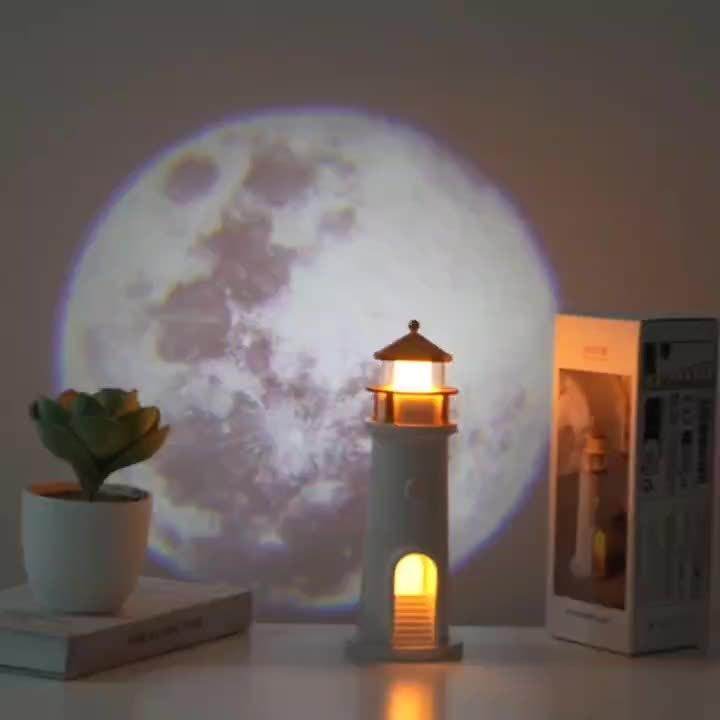 Lighthouse Night Light with Moon Projection - My Store