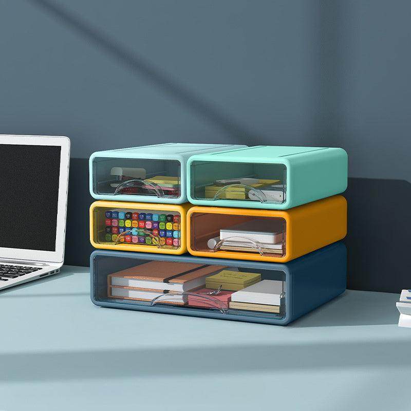 Stackable Office Storage Boxes with Drawers - My Store