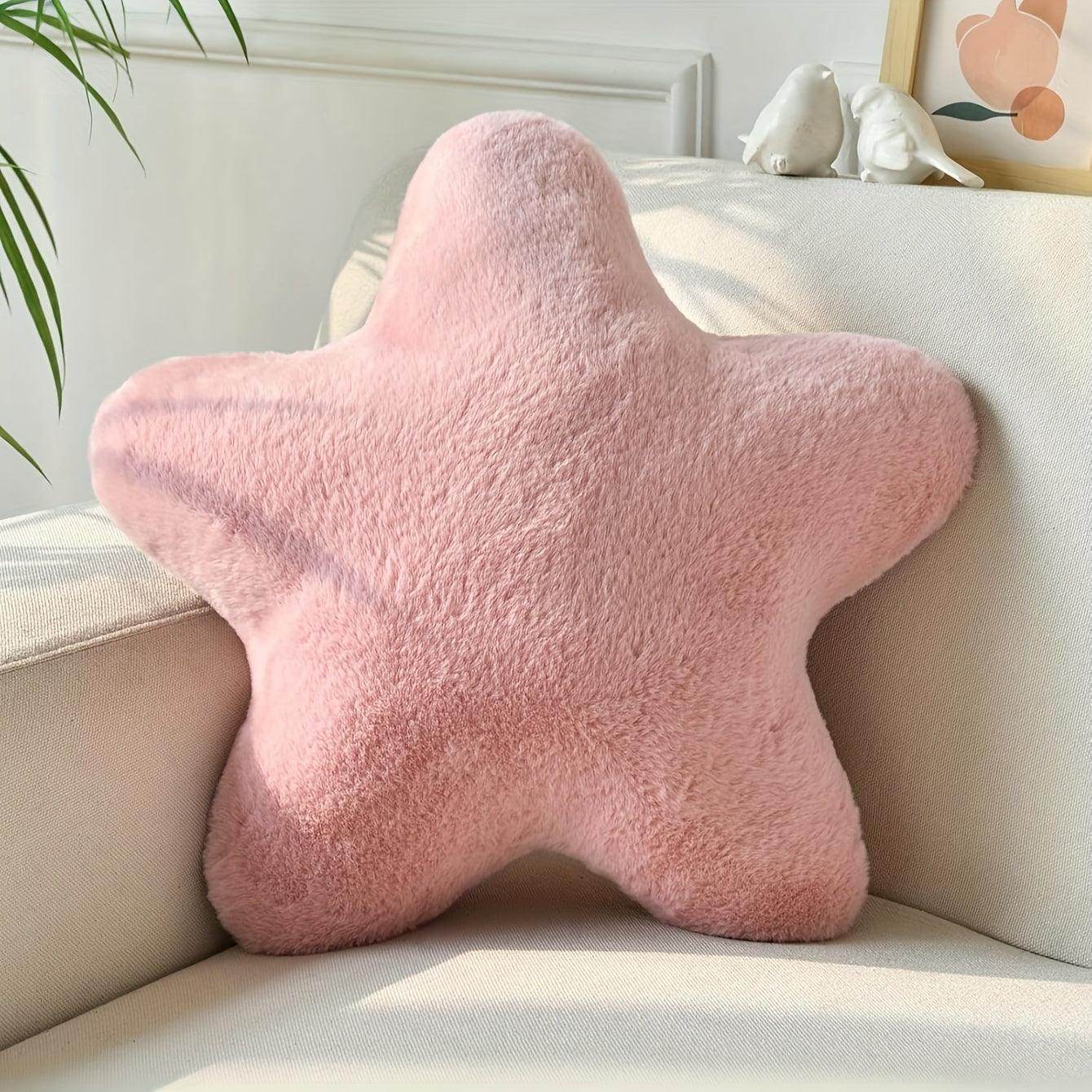 Modern Star-Shaped Plush Throw Pillow - My Store