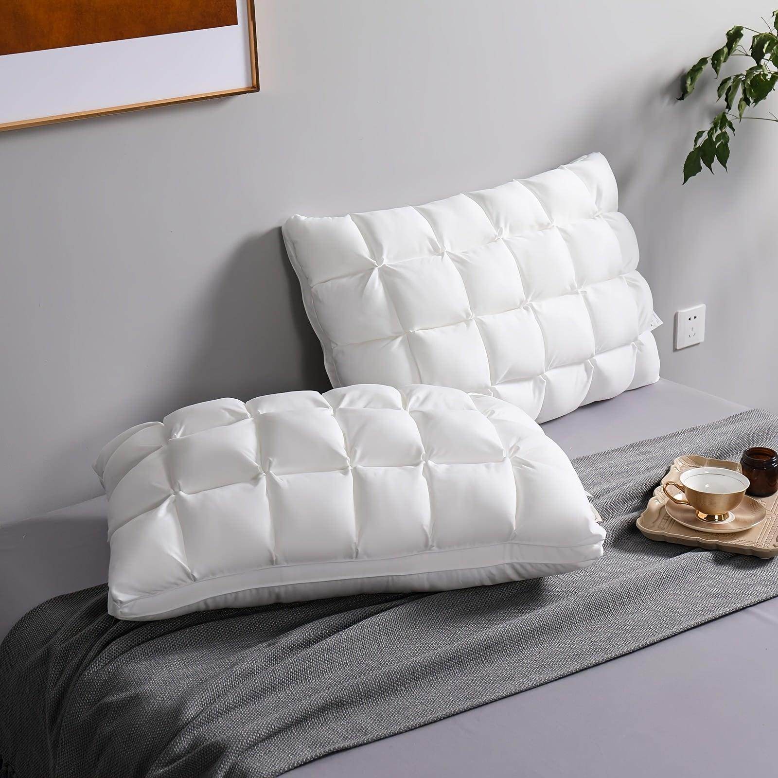 Luxury White Quilted Gel Pillow - My Store