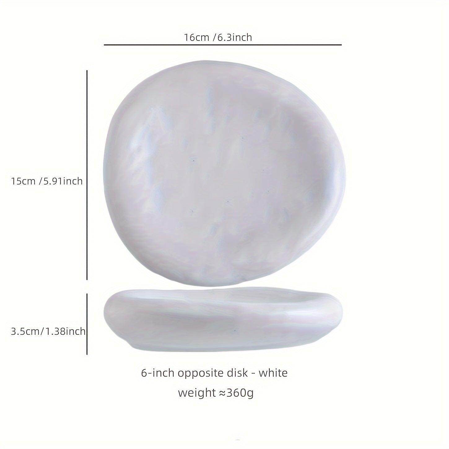 Elegant Oval Ceramic Salad Plate - My Store