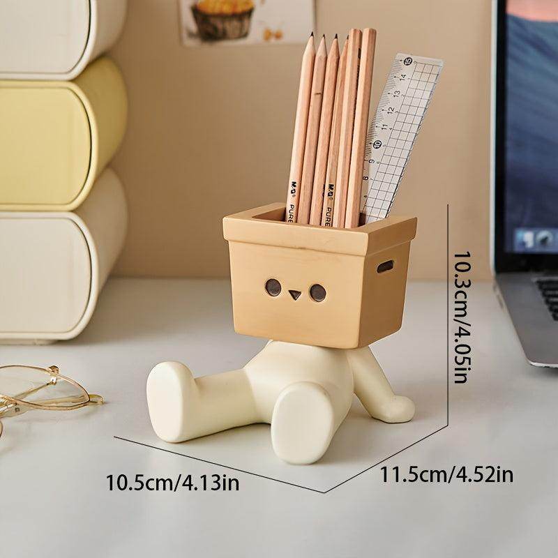 Cute Cartoon Cardboard Character Pen Holder - My Store