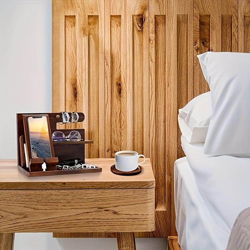 Solid Wood Multi-Functional Desktop Storage Rack - My Store