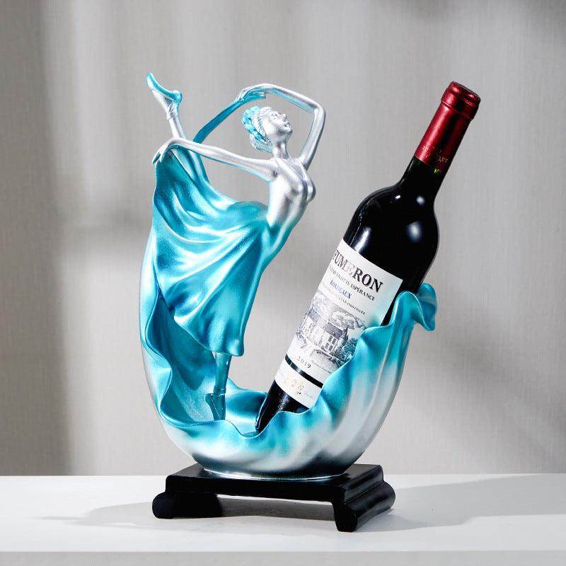 Elegant Ocean-Inspired Resin Wine Rack - My Store