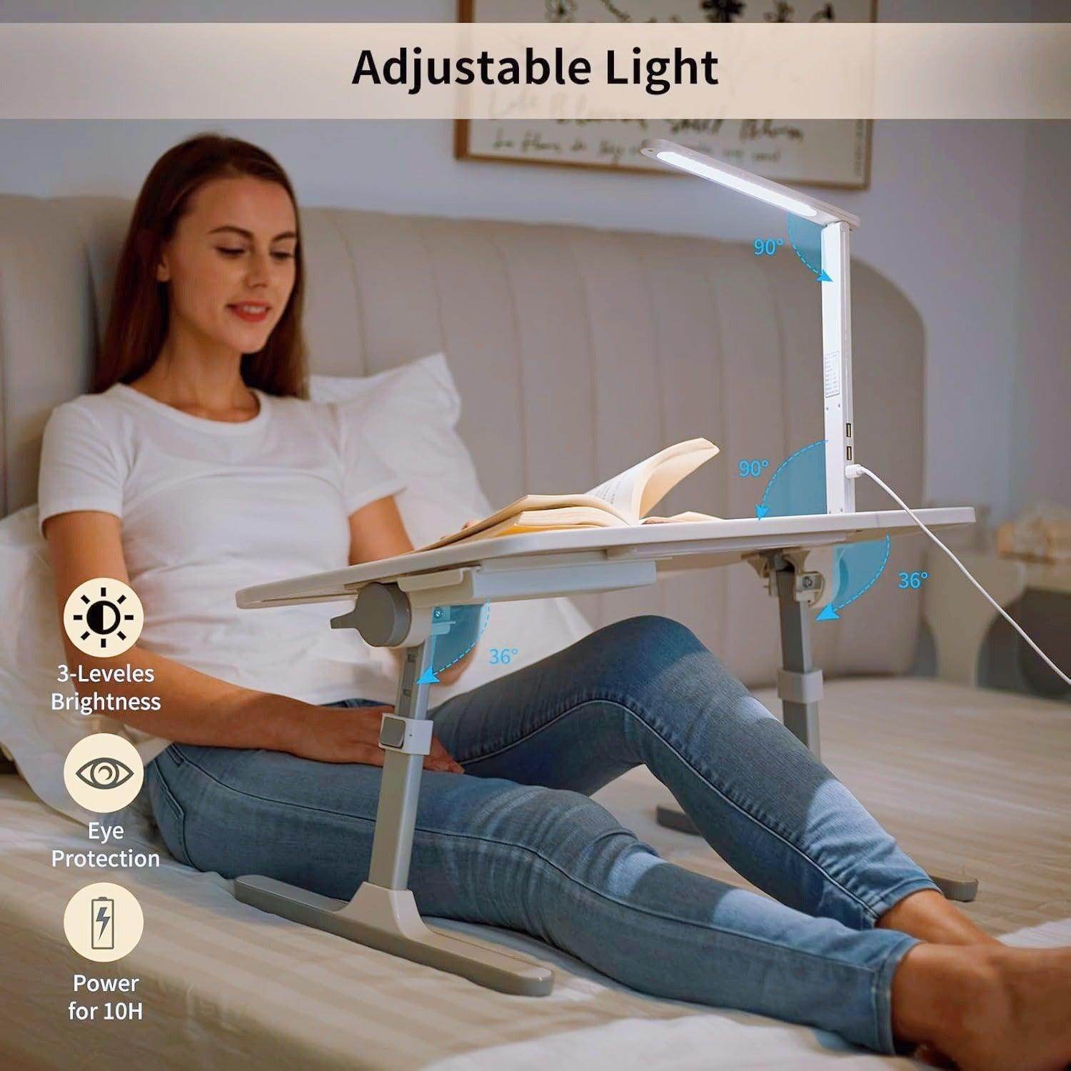 Adjustable Laptop Desk for Bed & Sofa - My Store