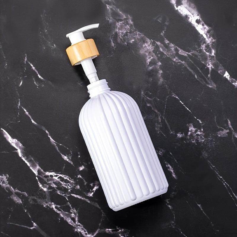 500ml Stripe Design Plastic Pump Bottle - My Store