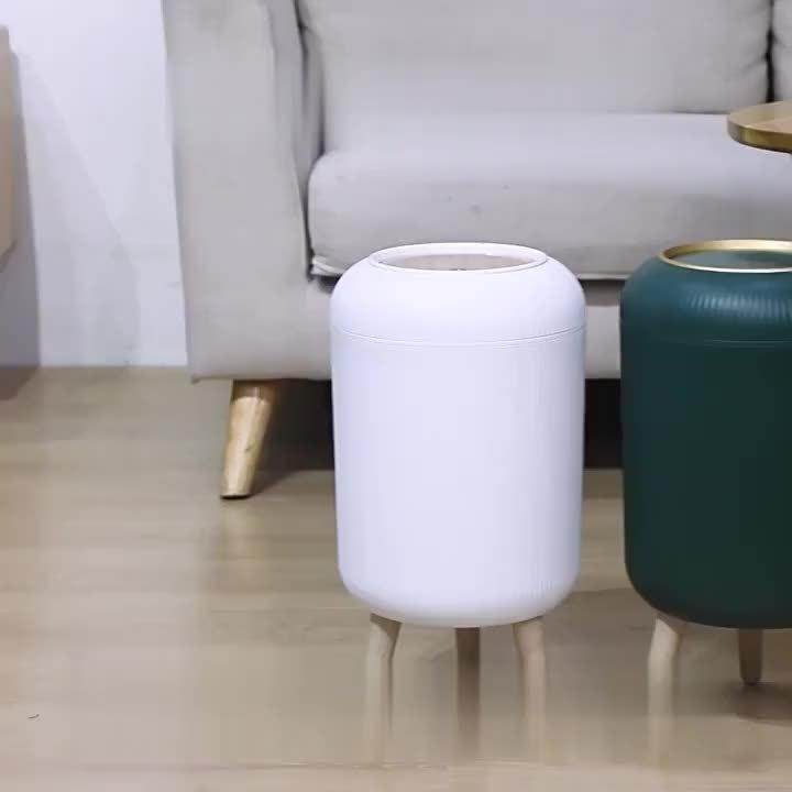 Elegant Plastic Trash Can with Legs - My Store