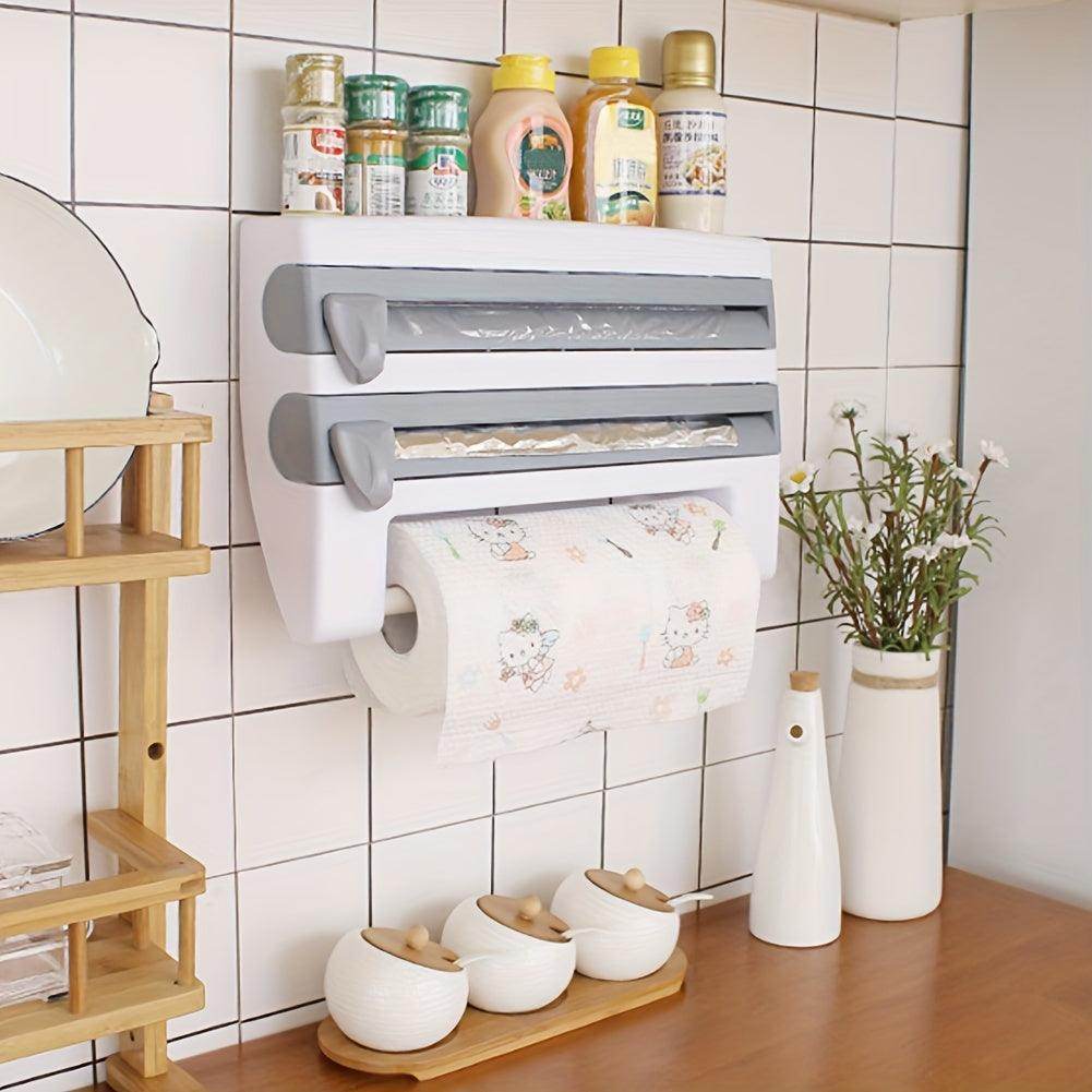 Wall-Mounted 3-in-1 Cling Film Dispenser - My Store