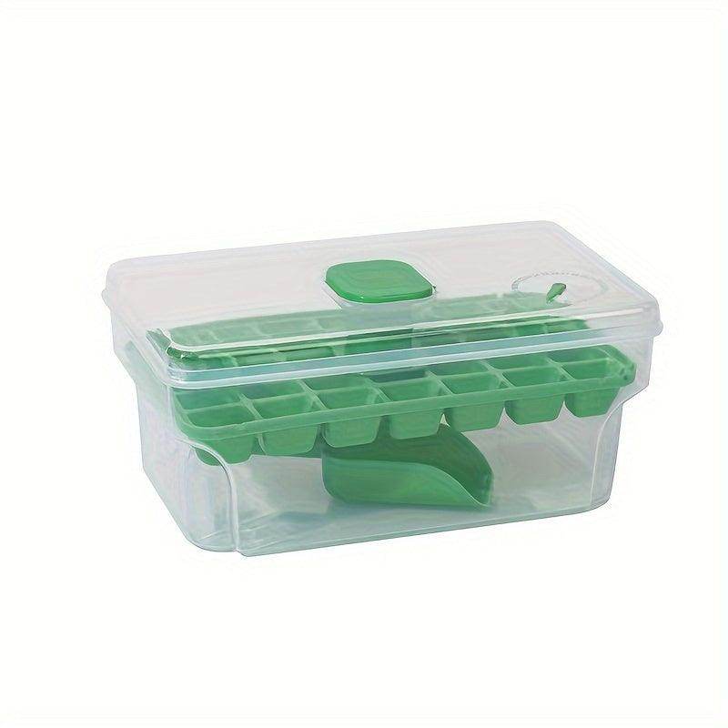 Easy-Release Ice Cube Tray with Lid & Scoop (34/68 Capacity) - My Store