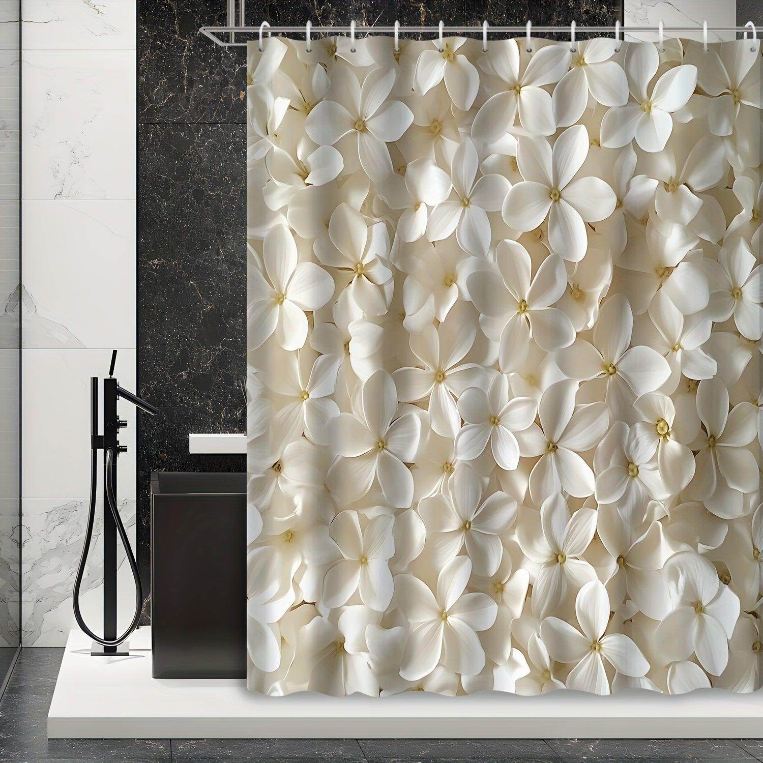 3D Floral Shower Curtain - My Store