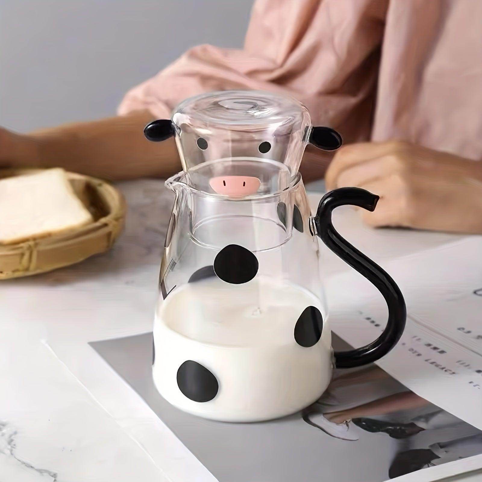 Cow Print Bedside Night Water Carafe & Tea Cup Set - My Store