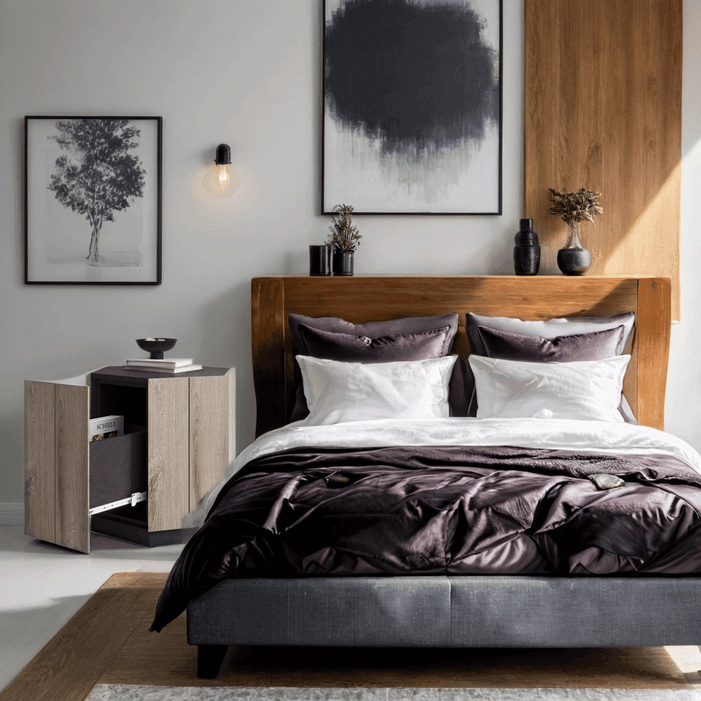 Versatile, Chic Hexagonal End Table with Drawer - My Store