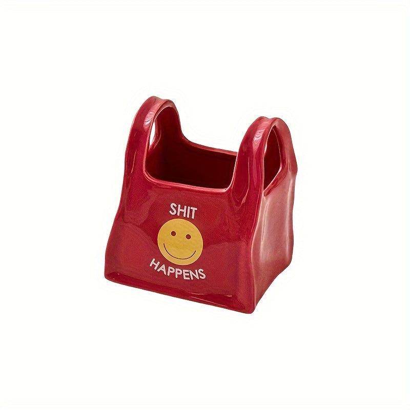 Ceramic Tote Bag Desk Organizer - My Store