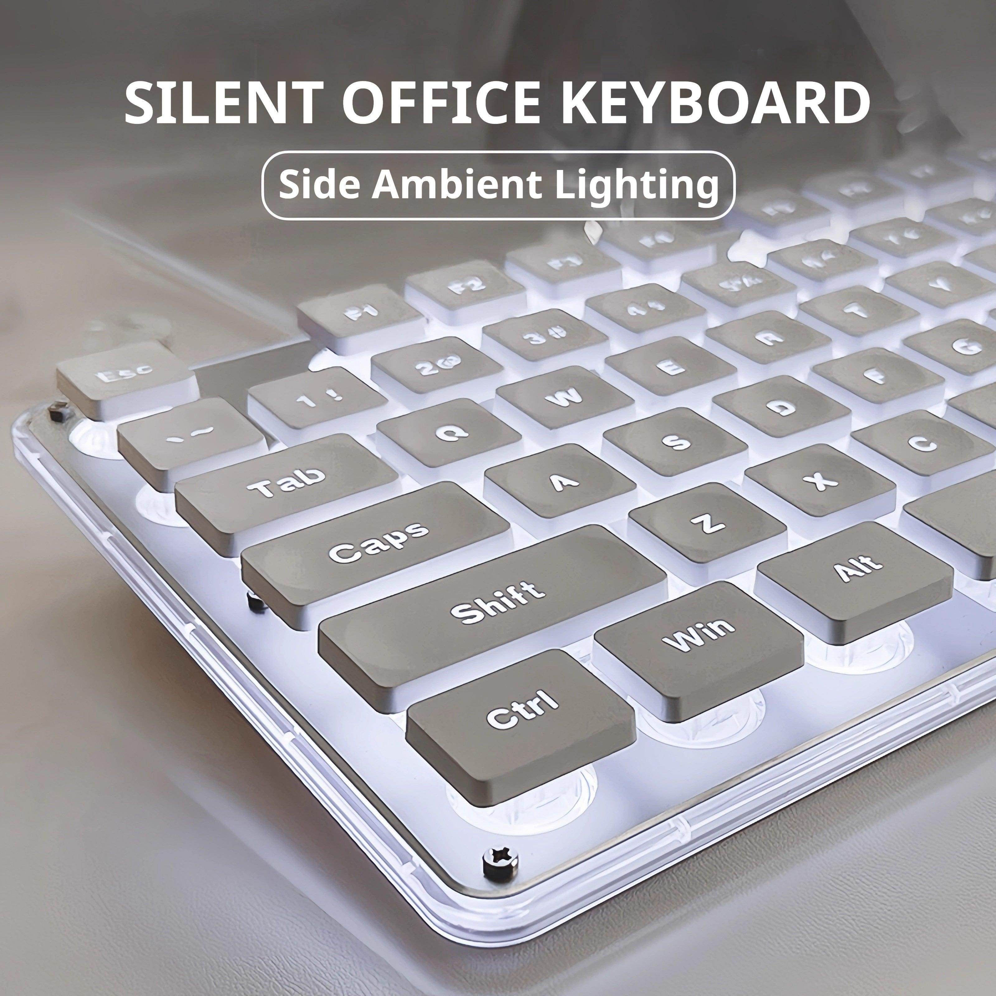 Silent LED-Backlit Ergonomic Gaming Keyboard - My Store