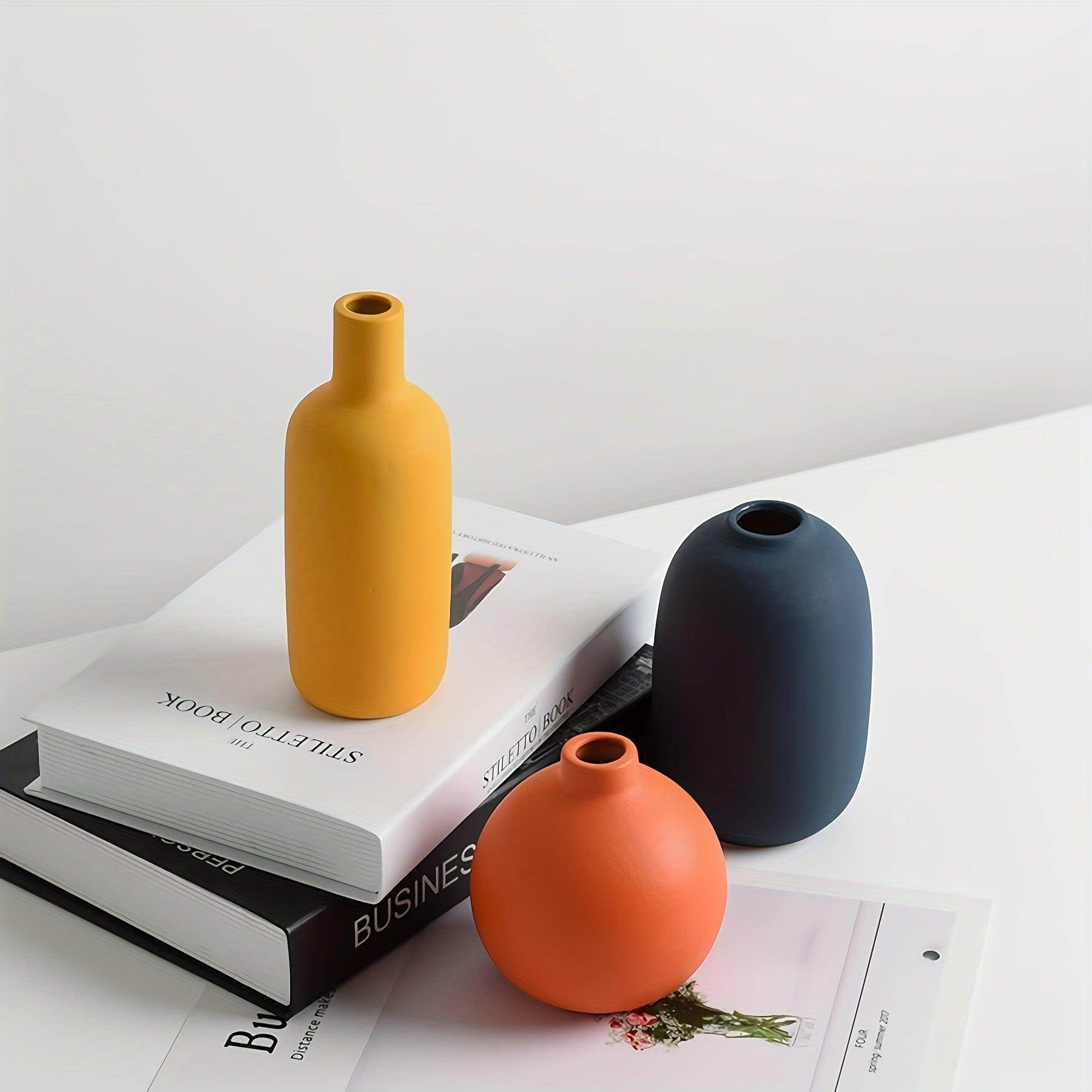 Set of 3 Ceramic Vases - My Store