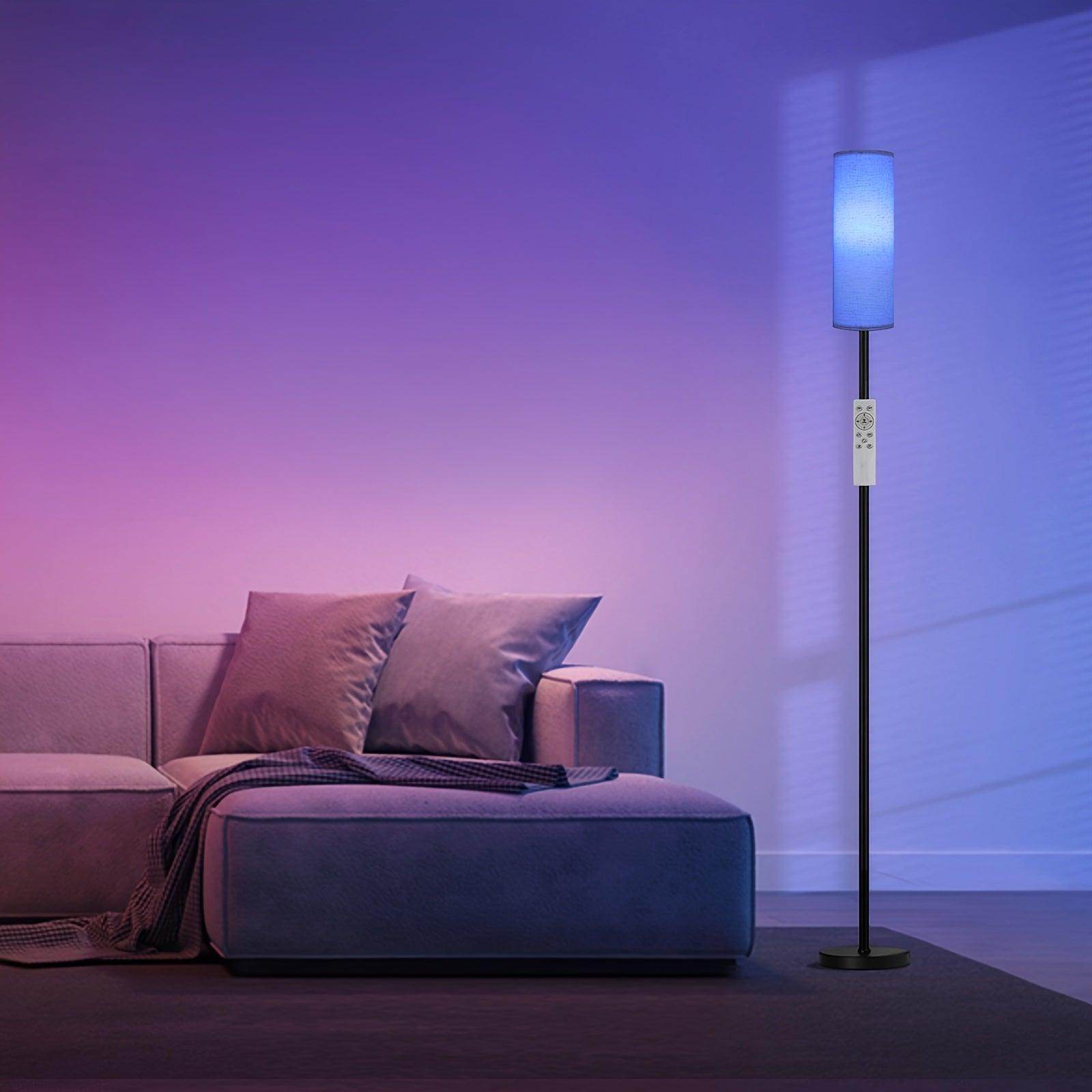 Curved Floor Lamp with Marble Base - My Store