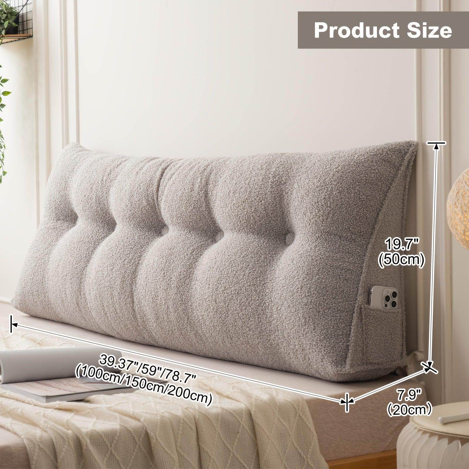 Removable & Washable Triangular Headboard Pillow - My Store