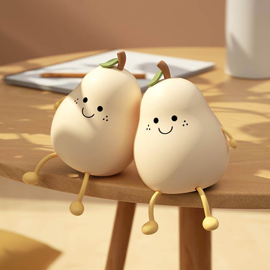 Touch LED Night Light – Pear-Shaped, USB Rechargeable - My Store