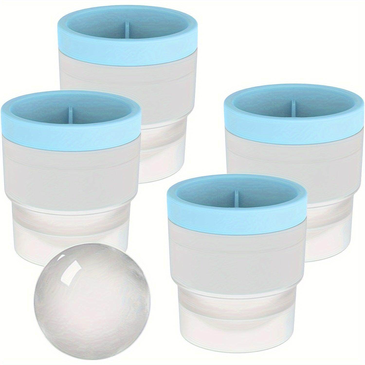3-Pack Silicone Ice Sphere Molds - Round Ice Ball Maker - My Store