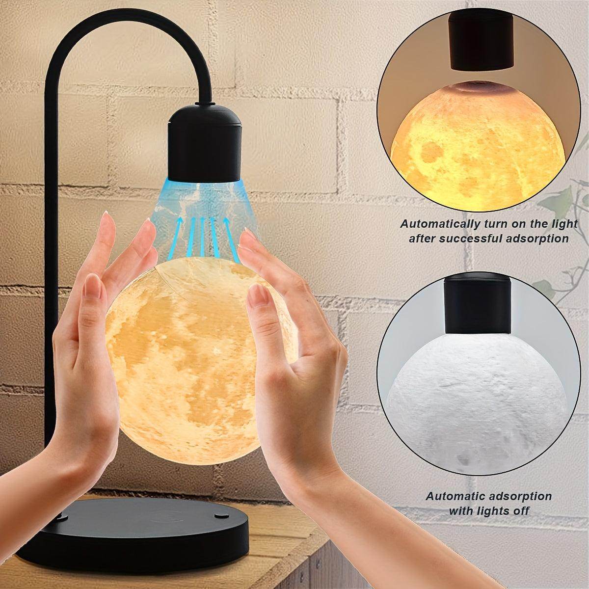 Magnetic Floating Moon Lamp with Wireless Phone Charger - My Store