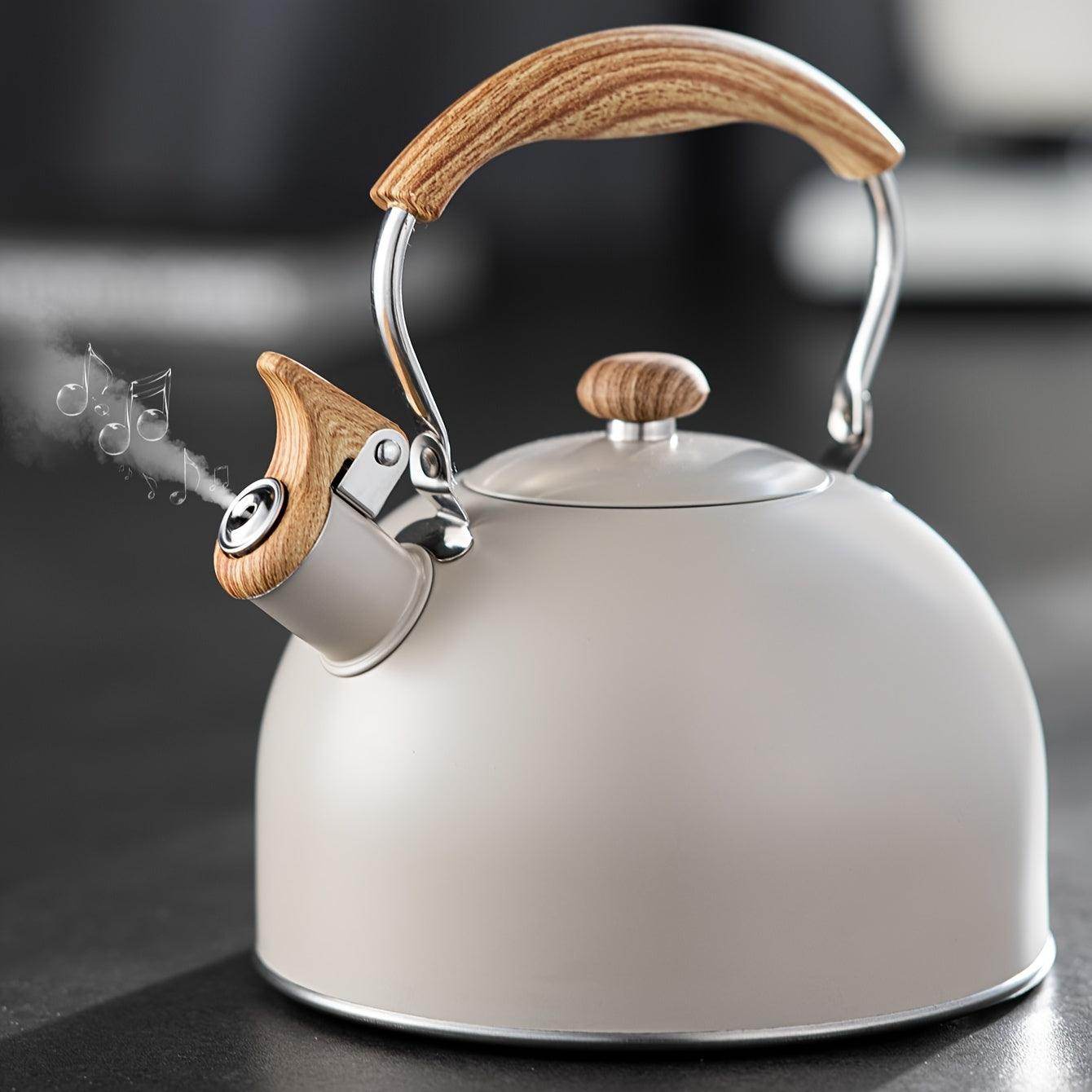 Tea Kettle with Wooden Handle - 2.5L Capacity - My Store