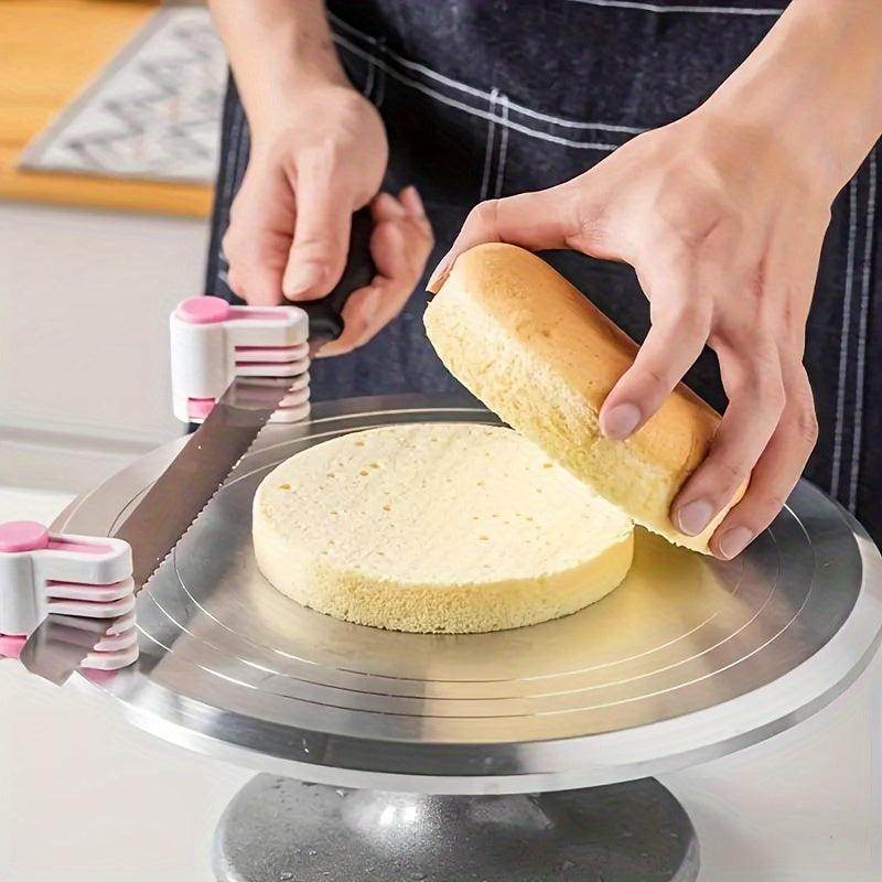 Cake Slicer Cutter, 5-Layer Adjustable Cake Cutting Leveler - My Store