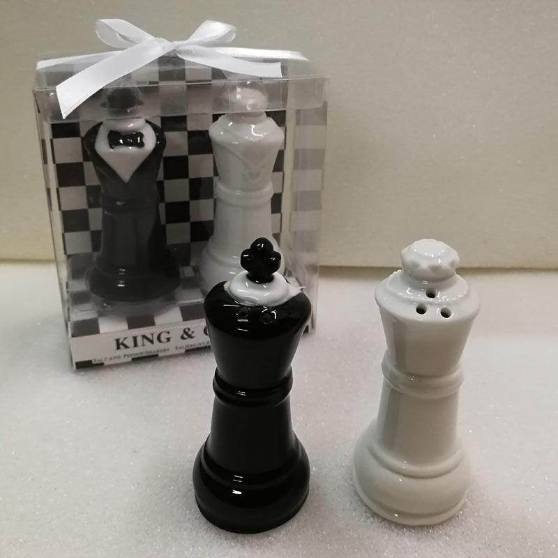 Chess King & Queen Ceramic Salt and Pepper Shaker Set - My Store