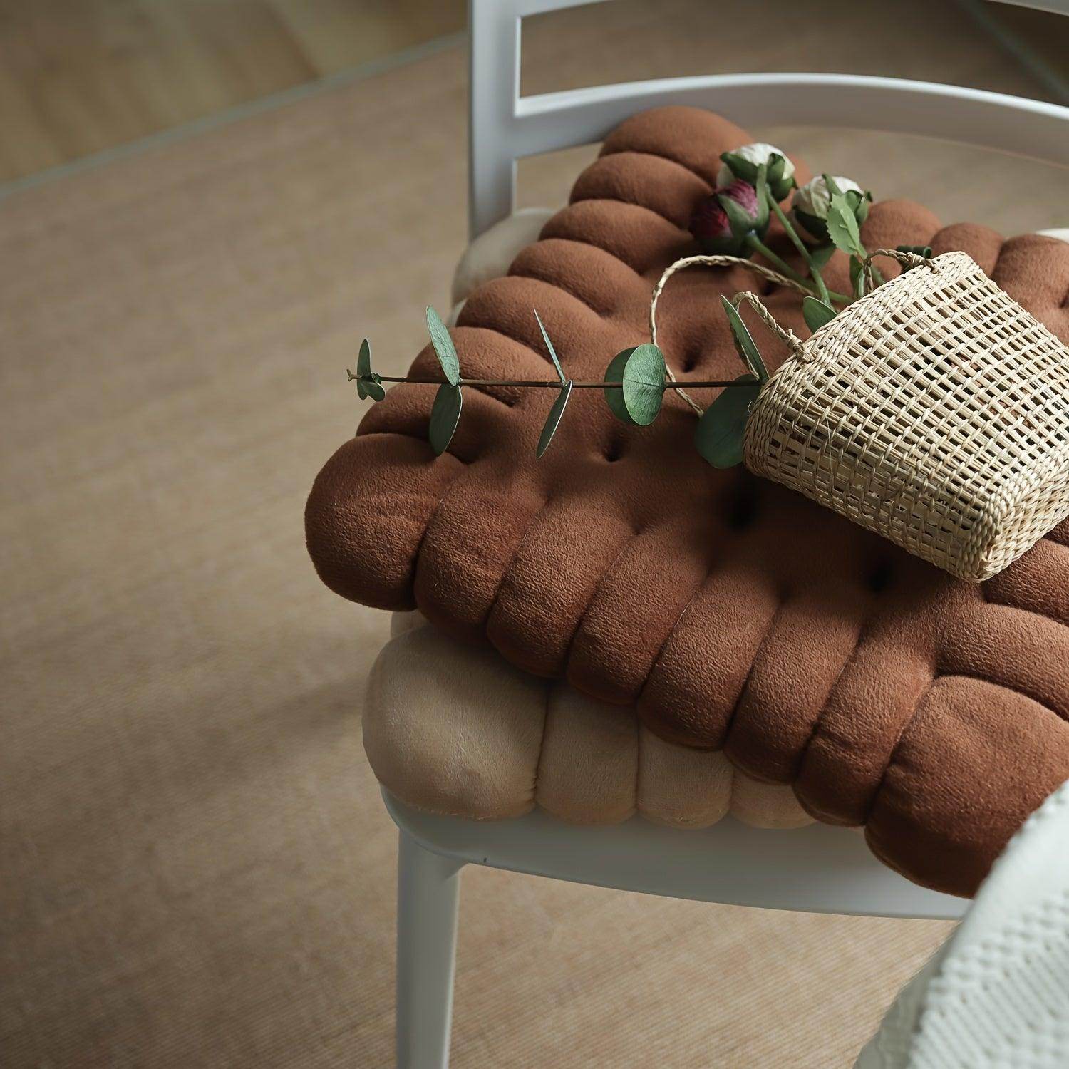 Vintage-Inspired Cookie-Shaped Seat Cushion - My Store