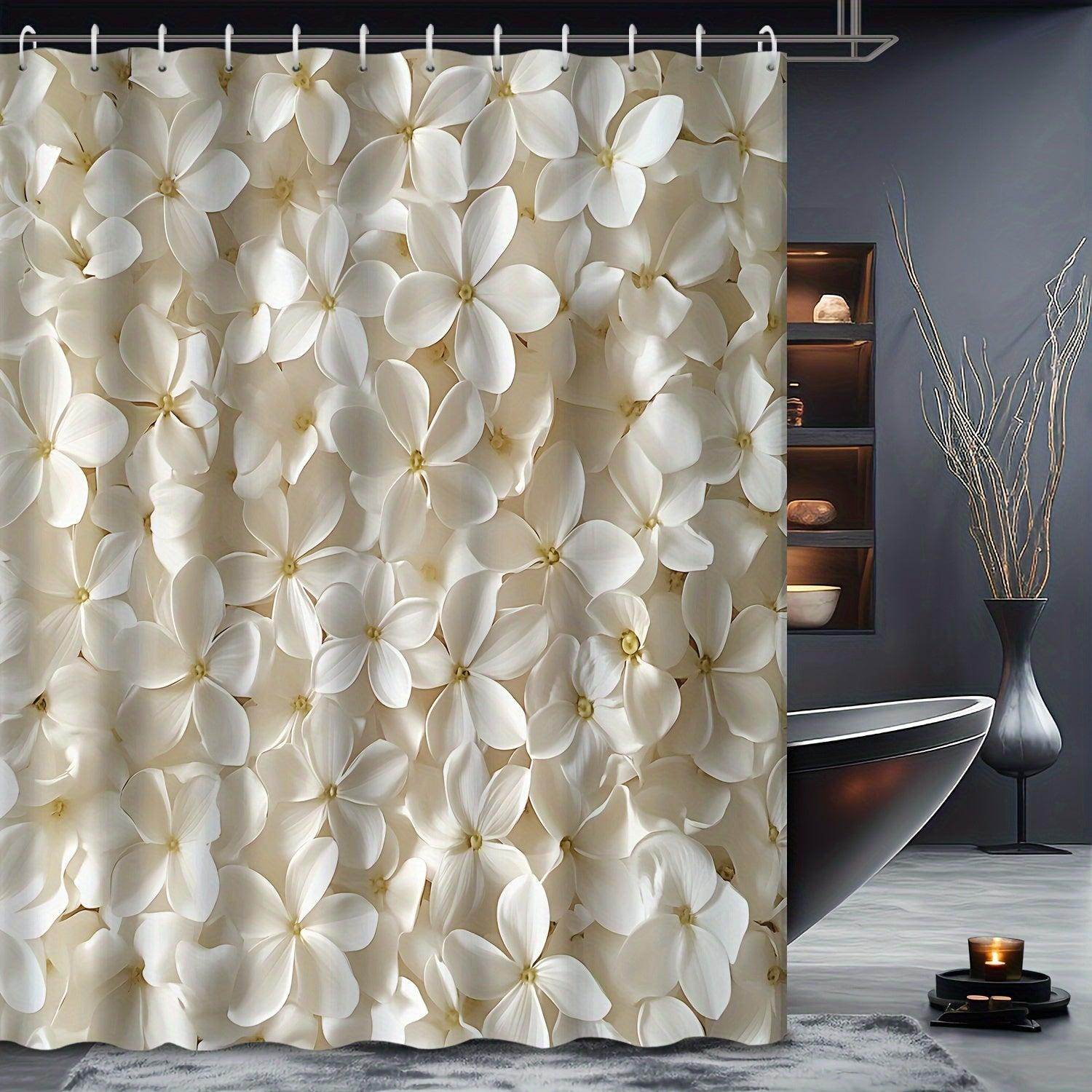 3D Floral Shower Curtain - My Store
