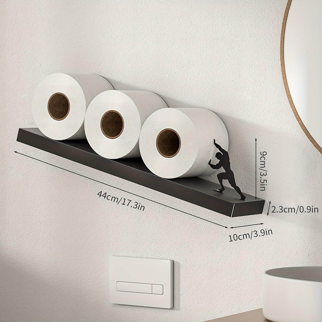 Toilet Paper Holder with Silhouette Accent - My Store