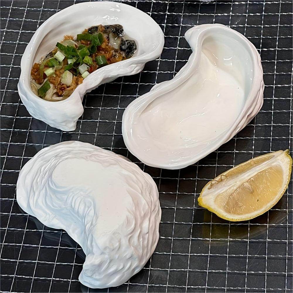 3pcs Set of Ceramic Oyster Dishes - My Store