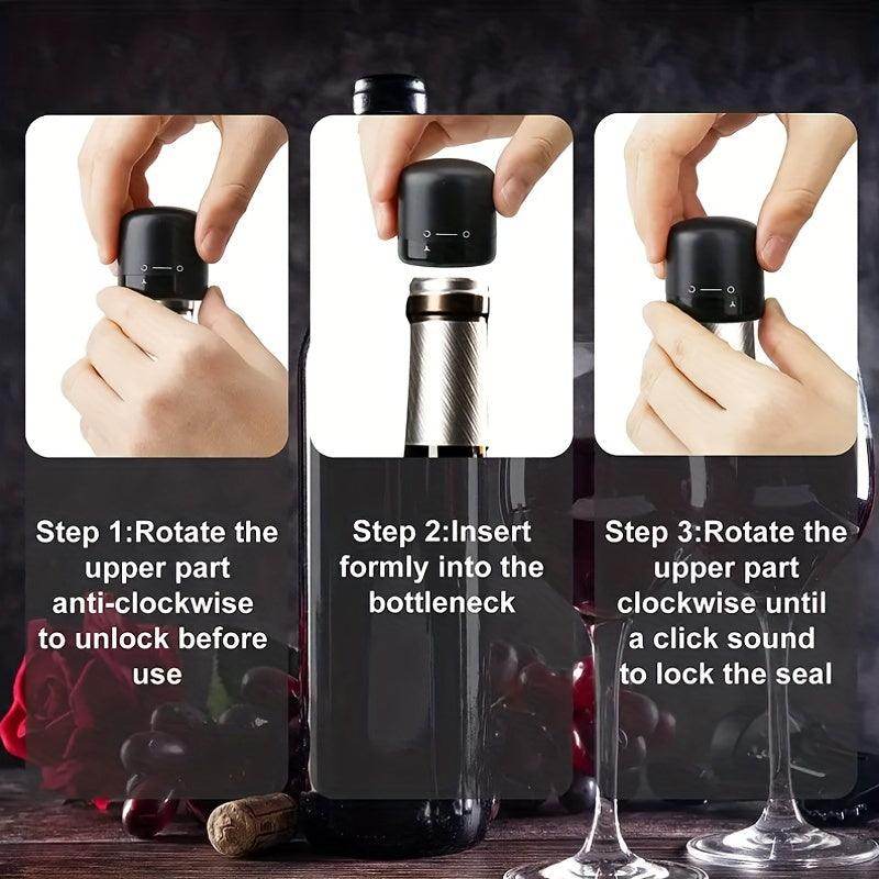 Black Rotating Wine Stopper - My Store