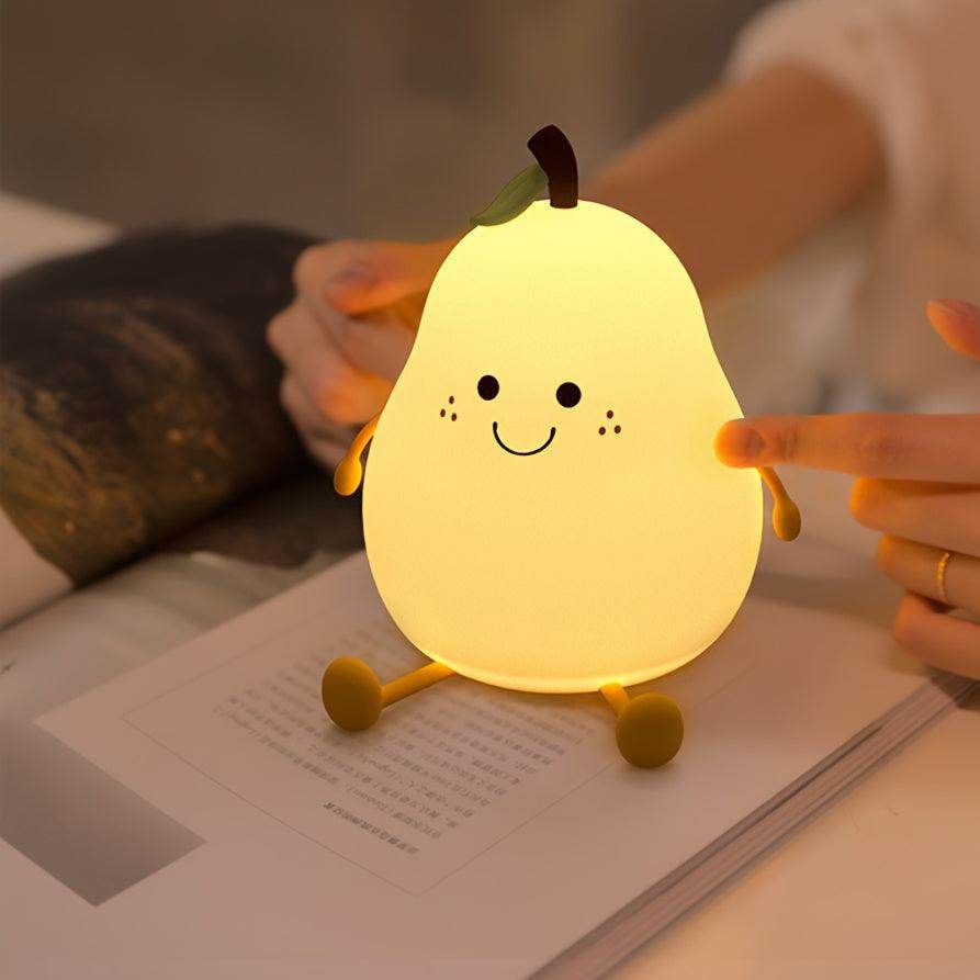 Touch LED Night Light – Pear-Shaped, USB Rechargeable - My Store