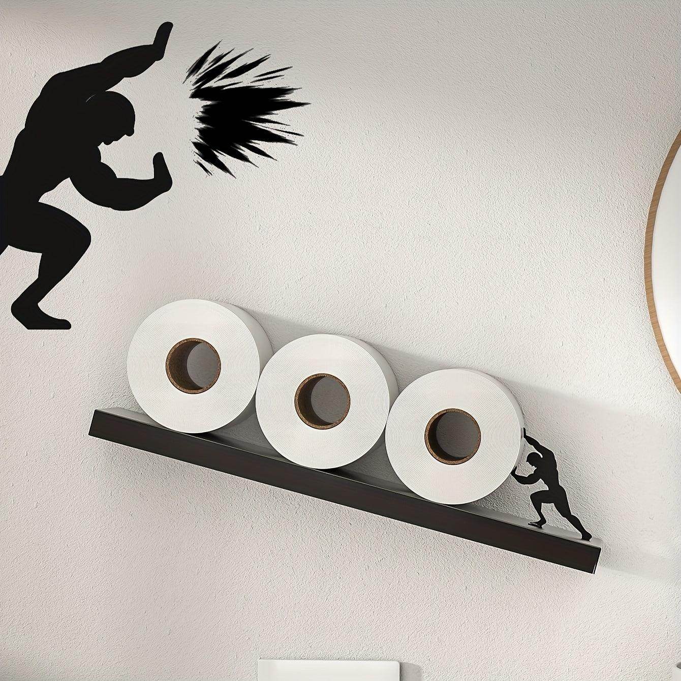 Toilet Paper Holder with Silhouette Accent - My Store