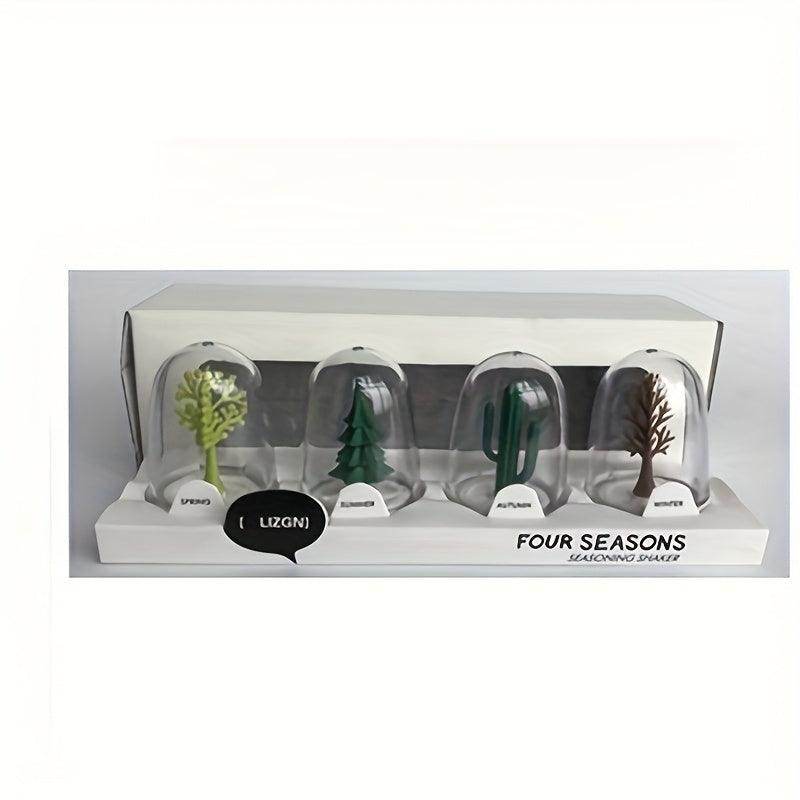 Creative Animal & Plant Theme Seasoning Jar Set (4 Bottles) - My Store