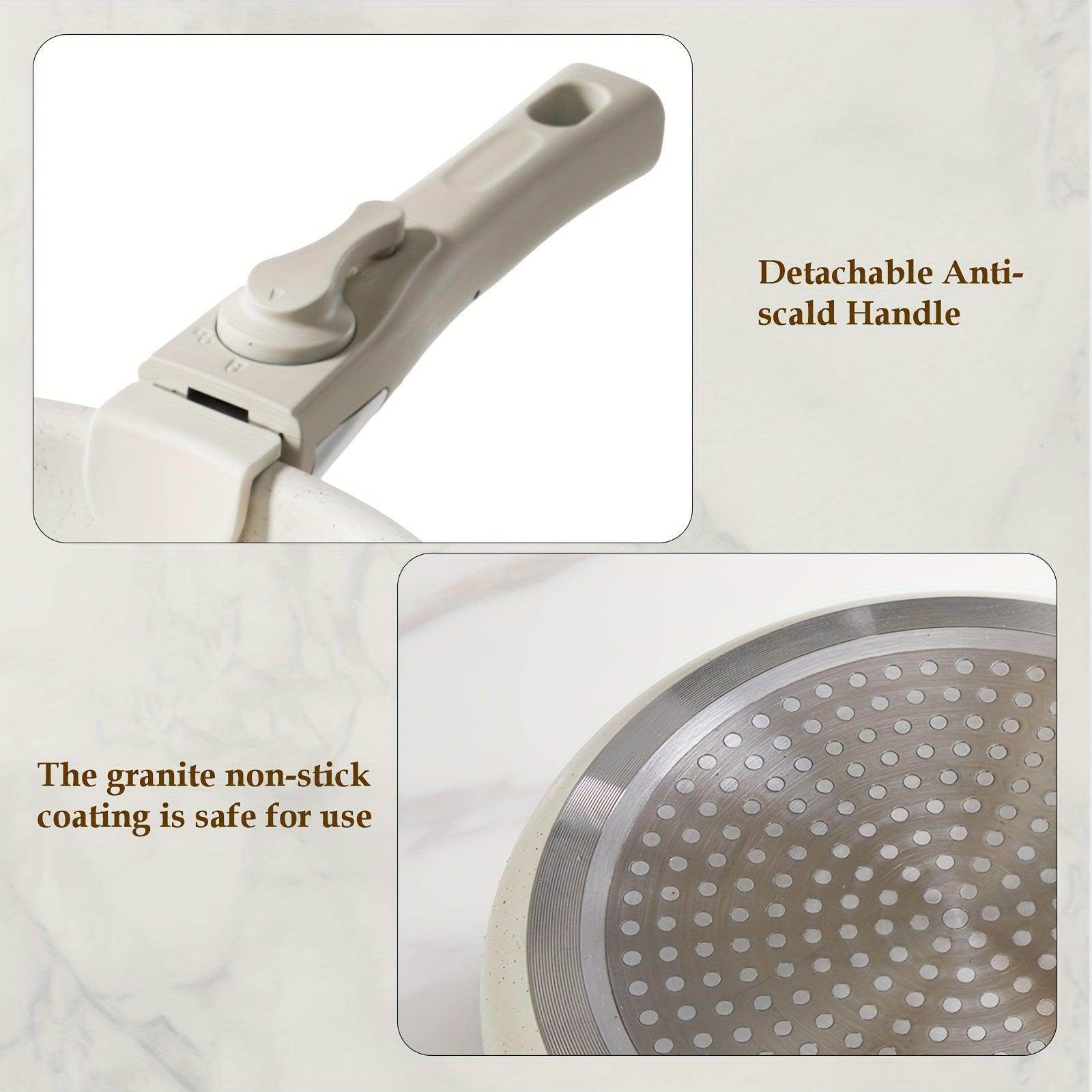 12-Piece Nonstick Kitchen Cookware Set, Beige - My Store