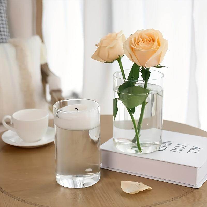 16pcs Elegant Glass Cylinder Candle Holders - My Store