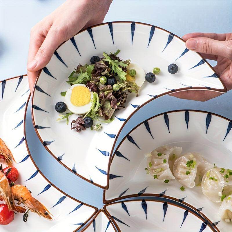 Moon-Shaped Ceramic Plate Set - My Store