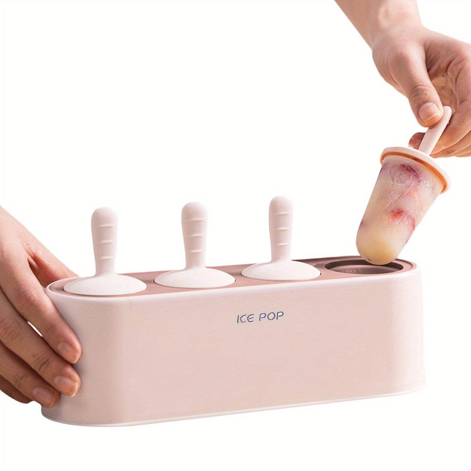 4-Slot Flexible Silicone Ice Lollipop Mold - My Store