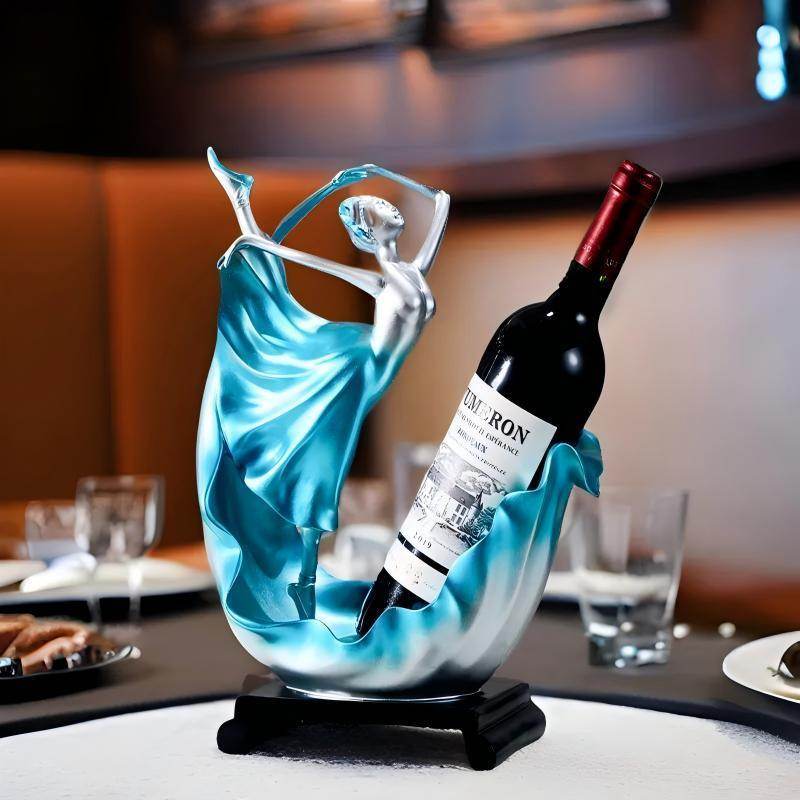 Elegant Ocean-Inspired Resin Wine Rack - My Store