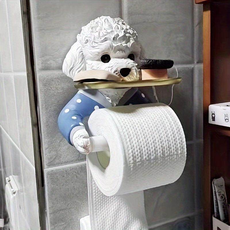 Dog-Shaped Wall Hanging Toilet Paper Holder - My Store