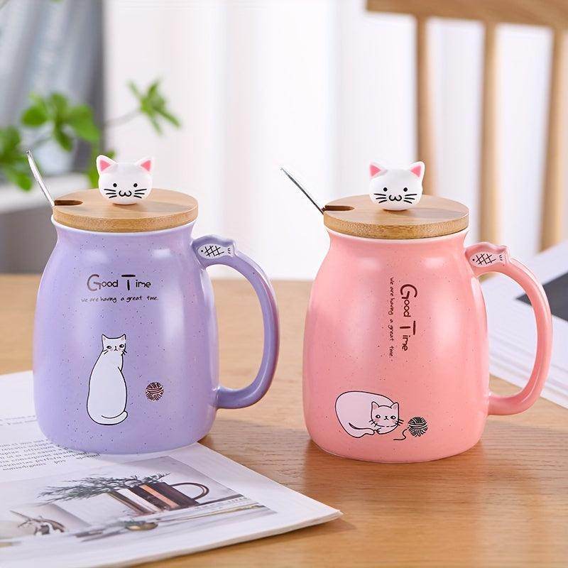 Happy Nooke™ I Cartoon Cat Ceramic Mug - My Store