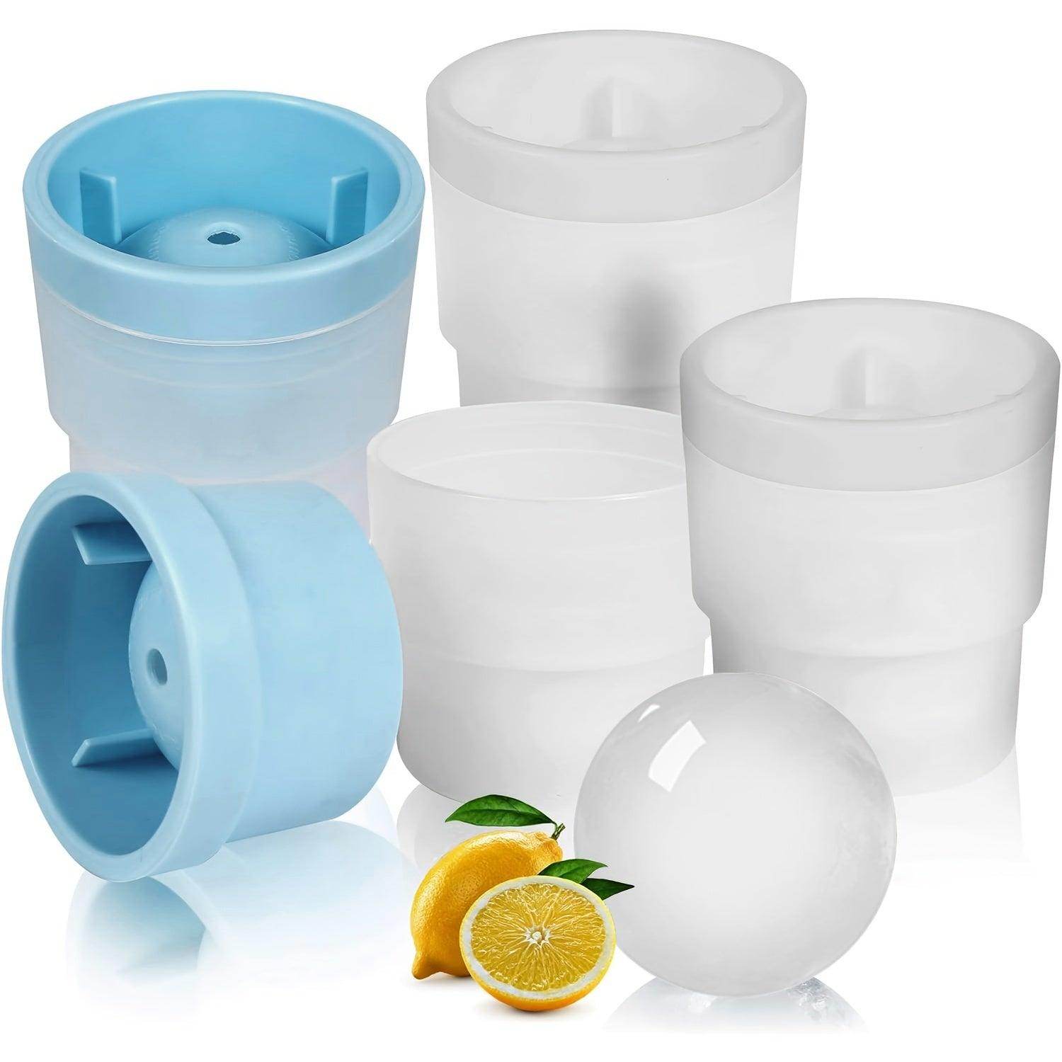 3-Pack Silicone Ice Sphere Molds - Round Ice Ball Maker - My Store