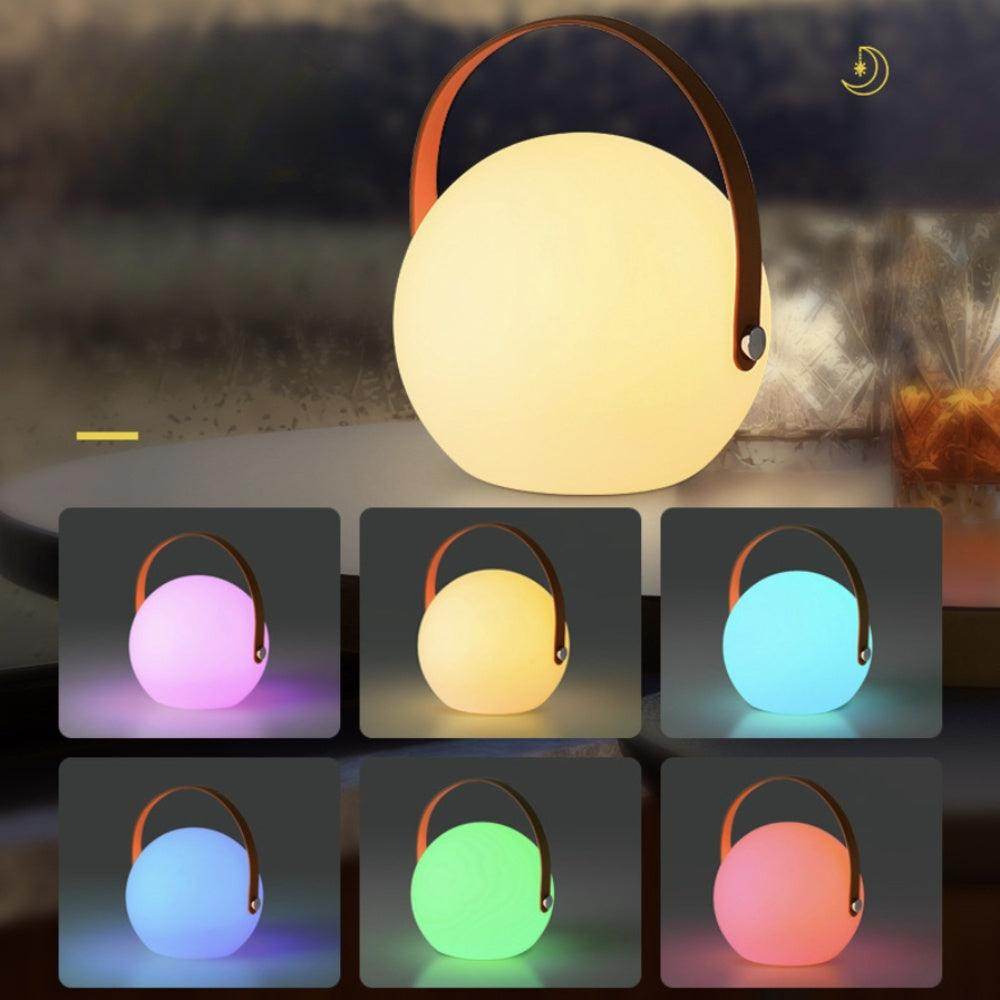 Rechargeable RGB LED Spherical Table Lamp – 16-Color Mood Light - My Store